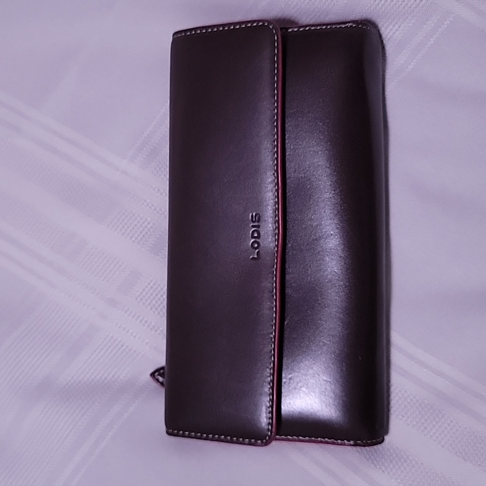 Lodis wallet brown and pink